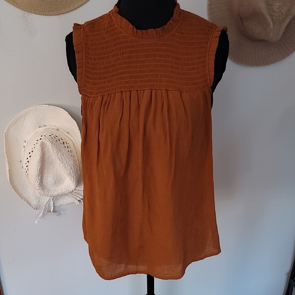 Nanette Lepore Sleeveless Brown Blouse